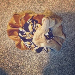 Three scrunchies